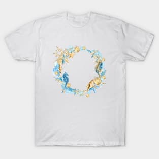 Image: Watercolor, Ocean wreath T-Shirt